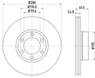 8DD355106611 HELLA PAGID - tarcza ham. prz. OP RE 