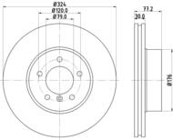 8DD355109921 HELLA PAGID - tarcza ham. malow. prz. BMW DA 