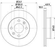 8DD355112791 HELLA PAGID - tarcza ham. prz. DO HY KIA 