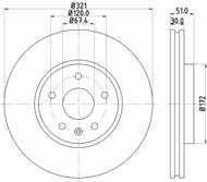 8DD355116041 HELLA PAGID - tarcza ham. malow. prz. BUICK CHE GMC HOL OP SAAB