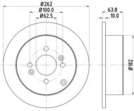 8DD355118851 HELLA PAGID - tarcza ham. malow. tył DO HY KIA 