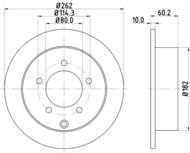 8DD355119181 HELLA PAGID - tarcza ham. malow. tył MI 