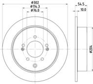 8DD355126671 HELLA PAGID - tarcza ham. malow. tył HY KIA 