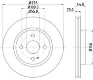 8DD355128851 HELLA PAGID - tarcza ham. malow. HC prz. MA 