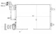 003-016-0002 ABAK - CHŁODNICA KLIMATYZACJI /LORO/ AUDI A4 (8D) 11/94-10/00 / PAS