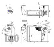 003-018-0006 ABAK - INTERCOOLER /LORO/ A3/S3(96-),LE(99-),OCTAVIA(96-),GOLF IV (