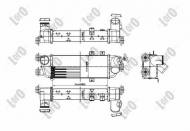 019-018-0001 ABAK - INTERCOOLER /LORO/ ELANTRA (06-) 1.6 CRDi, i30 (FD) (07-) 1.