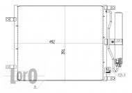 035-016-0030 ABAK - CHŁODNICA KLIMATYZACJI /LORO/ MICRA / MARCH K12 (02-), 6/200