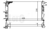 037-017-0013 ABAK - CHŁODNICA WODY /LORO/ OPEL VECTRA B 10/95-03/02