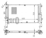 037-017-0087-B ABAK - CHŁODNICA WODY /LORO/ OPEL MERIVA 1.7CDTI 03- ->