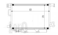 054-016-0022 ABAK - CHŁODNICA KLIMATYZACJI /LORO/ MERCEDES-BENZ C-CLASS (W203) 0