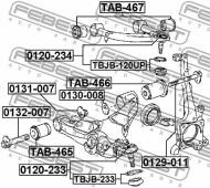 0120-234 FEBEST - SWORZEŃ WAHACZA PRZÓD GÓRA TOYOTA LAND CRUISER PRADO GDJ150,