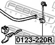 0123-220R FEBEST - DRĄŻEK STAB. TYŁ TOYOTA COROLLA AE10,CE10,EE10 1991.06-2002.