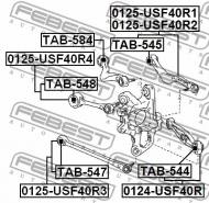 0125-USF40R1 FEBEST - DRĄŻEK POPRZECZNY TYŁ PRAWY LEXUS LS460/460L USF4 2006.08-20