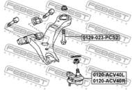 0129-023-PCS2 FEBEST - SUSPENSION ARM BOLT W/ WASHER LEXUS 