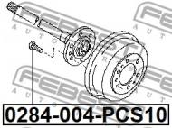 0284-004-PCS10 FEBEST - SZPILKA KOŁA KPL.10 SZT NISSAN PATHFINDER R51M 2005.01-2014.