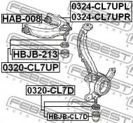 0320-CL7UP FEBEST - SWORZEŃ WAHACZA PRZÓD GÓRA HONDA ACCORD CL9 2003-2008 EU