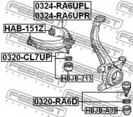 0320-RA6D FEBEST - SWORZEŃ WAHACZA PRZÓD DÓŁ HONDA ODYSSEY ALMAS RA6 2000-2003