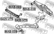 0420-V75 FEBEST - SWORZEŃ WAHACZA TYŁ MITSUBISHI PAJERO/MONTERO<LONG> V70 2000