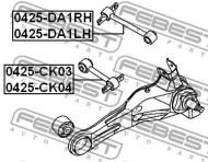 0425-DA1LH FEBEST - DRĄŻEK POPRZECZNY GÓRNA LEWA MITSUBISHI CARISMA DA1-6A 1995.