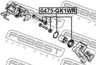 0475-GK1WR FEBEST - Zestaw naprawczy, zacisk hamulca 