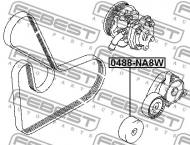 0488-NA8W FEBEST - ROLKA MITSUBISHI LANCER CY,CZ 2007.03-2013.02 EUR