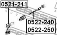 0521-211 FEBEST - KOŃCÓWKA DRĄŻKA MAZDA FAMILIA BJ 1998-2000 JP