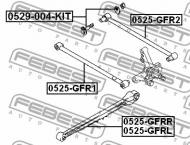 0525-GFR1 FEBEST - DRĄŻEK POPRZECZNY TYŁ PRZEDNI MAZDA CAPELLA GF 1997-1999 JP