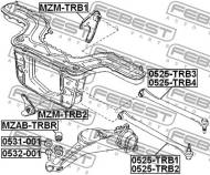 0525-TRB2 FEBEST - DRĄŻEK TYŁ DÓŁ PRAWY MAZDA TRIBUTE CZ 2001-2011 USA