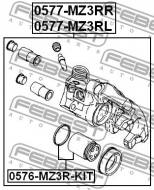 0577-MZ3RL FEBEST - ZACISK HAM. TYLNY LEWY MAZDA 3 BK 2003-2006 EU