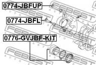 0774-JBFL FEBEST - ŚRUBA ZACISKU HAM.GO PRZÓD SUZUKI GRAND VITARA/ESCUDO JB416/