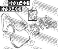 0787-001 FEBEST - ROLKA NAPINAJĄCA KOMPLET SUZUKI GRAND VITARA/ESCUDO JB416/JB