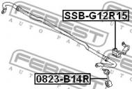 0823-B14R FEBEST - DRĄŻEK STAB. TYŁ SUBARU IMPREZA G12 2007.03- JP