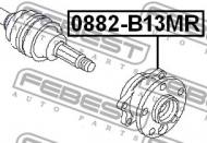 0882-B13MR FEBEST - PIASTA TYLNA SUBARU IMPREZA G11 2000.02-2007.04 JP