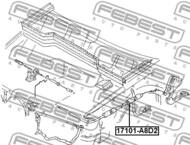 17101-A8D2 FEBEST - LINKA NAPĘDU OTWIERANIA ZAMKA POKRYWY SI