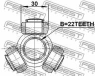 2116-CAK FEBEST - KRZYŻAK PRZEGUBU 22X30 FORD FOCUS CB4 2008-2011 EU