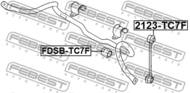 2123-TC7F FEBEST - FRONT STABILIZER LINK / SWAY BAR LINK FORD