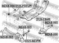 2125-FOCUP FEBEST - DRĄŻEK POPRZECZNY TYŁ FORD FOCUS CB4 2008-2011 EU