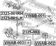 2323-001RH FEBEST - DRĄŻEK STAB. TYŁ PRAWY AUDI Q7 2007-2015 CA