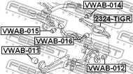 2324-TIGR FEBEST - WAHACZ ZAWIESZENIA AUDI A3/S3/SPORTB./LIM./QU 2004-2013 RDW