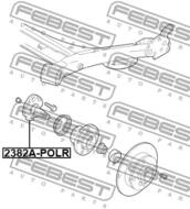 2382A-POLR FEBEST - REAR STUB AXLE VW POLO Saloon (60_, 61_)