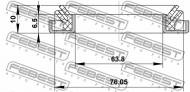 95DDY-75640610X FEBEST - USZCZELNIACZ PIASTY PRZÓD SUZUKI GRAND VITARA/ESCUDO JB416/J