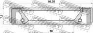 95GBY-60800808L FEBEST - USZCZELNIACZ (60X80X7.5) AUDI A4/AVANT 2001-2008 CA