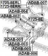 ADAB-002 FEBEST - TULEJA WAHACZA DOLNEGO TYŁ AUDI A4/AVANT 2001-2008 CA