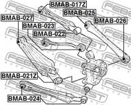 BMAB-024 FEBEST - TULEJA TYLNEGO ZAWIESZENIA BMW X3 F25 2009-2013 ECE