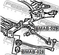 BMAB-029 FEBEST - TULEJA WAHACZA DOLNEGO PRZÓD BMW X3 F25 2009-2013 ECE