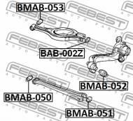 BMAB-053 FEBEST - TULEJA WAHACZA TYLNEGO POPRZECZNEGO BMW 3 E46 1997-2006 ECE