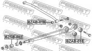 BZAB-016 FEBEST - TULEJA WAHACZA TYLNEGO MERCEDES BENZ G-CLASS 463 1992-2018