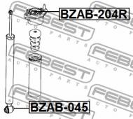 BZAB-204R FEBEST - TULEJA PODPORY AMORTYZATORA MERCEDES BENZ C-CLASS 204 2006-2