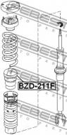 BZD-211F FEBEST - ODBÓJ AMORTYZATORA PRZÓD MERCEDES BENZ E-CLASS 211 4 MATIC 2